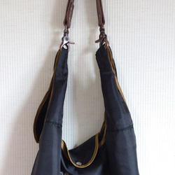 100g ヌメ革 SHOULDER STRAP・バッグを肩掛けに・振り分け荷物・牛革 持ち手 ベルト SS-02 生成り 7枚目の画像