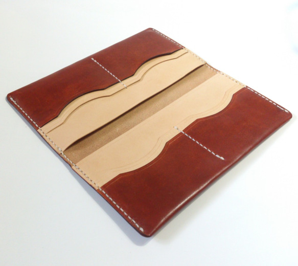 [Dyed &amp; Generated] Thin Simple Long Wallet Long Wallet LWP8- 第2張的照片