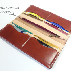 [Dyed &amp; Generated] Thin Simple Long Wallet Long Wallet LWP8- 第4張的照片