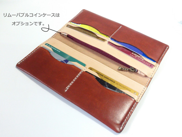 [Dyed &amp; Generated] Thin Simple Long Wallet Long Wallet LWP8- 第4張的照片