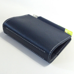 迷你6管筆架系統筆記本B 7護照盒Nume地板皮革藍色皮革筆記本筆記 第3張的照片