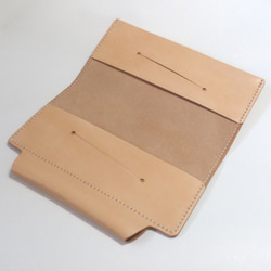 【手縫】Hobonichi Techo Weeks 圓柱形筆筒筆記本封面 Nume Leather 皮革筆記本筆記本 第3張的照片