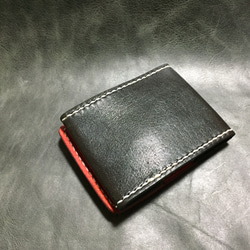 [Ⅱ・紅/黑]卡片和零錢包Ⅱ CC-06-2 零錢包 Nume Leather RED &amp; BLACK Leather 第2張的照片