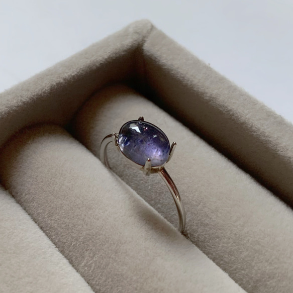 ツキボシ★非加熱アイオライトサンストーン★リング、ペンダントオーダー ツキボシ様専用☆非加熱アイオライトサンストーン☆リング、ペンダント