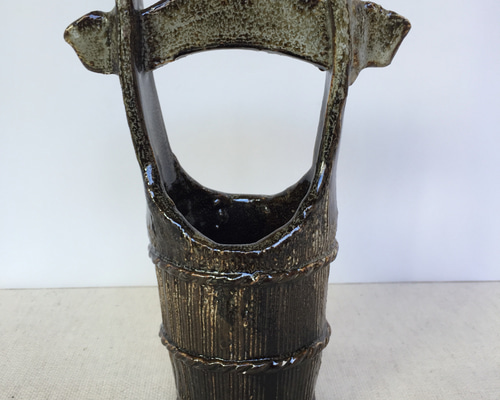 陶器 井戸桶花瓶(小) 一輪挿し・花瓶・花器 ますほ 通販 10298962