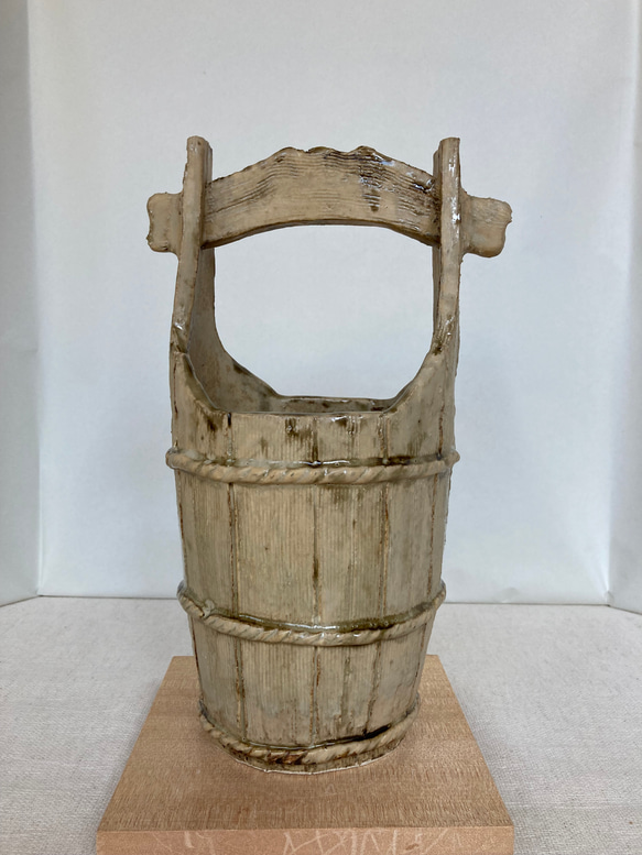 陶器 井戸桶の花器 一輪挿し・花瓶・花器 ますほ 通販 12677543