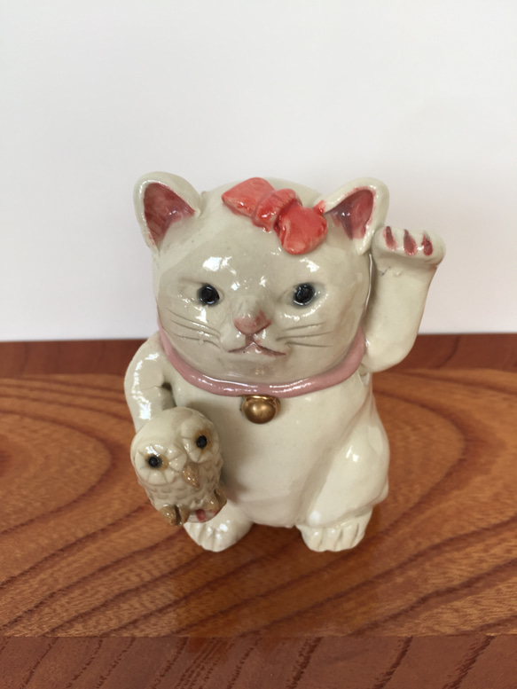 陶器 招き猫(2) 1枚目の画像