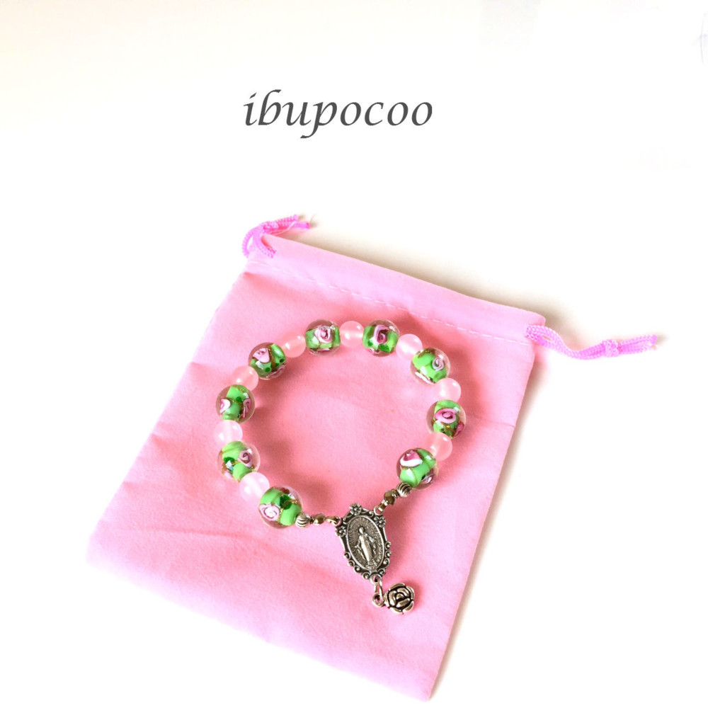 マリア様の花園　　*不思議のメダイとバラとローズクォーツ