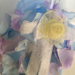 ブルーの花びらのリース　シンデレラ 2枚目の画像
