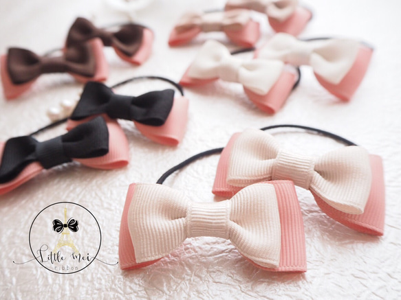ヘアゴム キッズゴム ハンドメイド リボン 2個セット❣️1セット