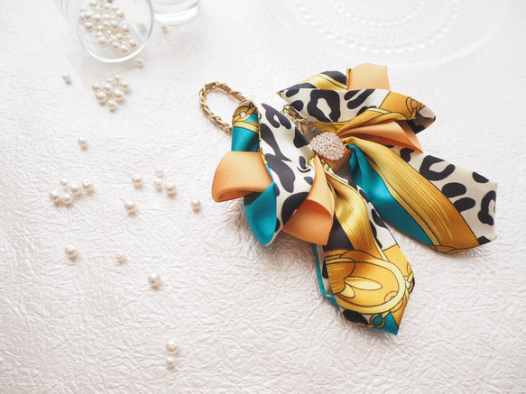 プレゼントに♡今年流行りのスカーフを使ったチャーム‼︎ フラールby felice ribbon 6枚目の画像