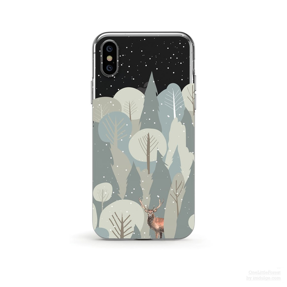 Deer Christmas クリアソフト ケース iPhone13, 13 Pro, Max 対応 3枚目の画像