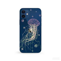 Under the Sea, Jellyfish クリアソフト ケース iPhone15, 15 Pro, Max対応 2枚目の画像