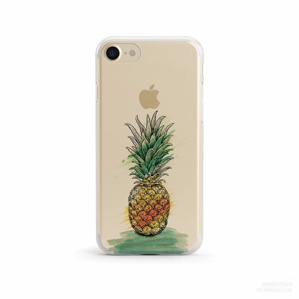 Pineapple Apple クリアソフト ケース 1枚目の画像