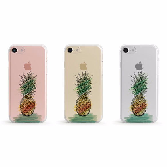 Pineapple Apple クリアソフト ケース 2枚目の画像