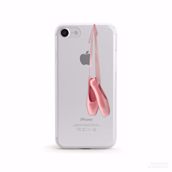 Ballet Shoes クリアソフト ケース iPhone15, 15 Pro, Max 対応 1枚目の画像