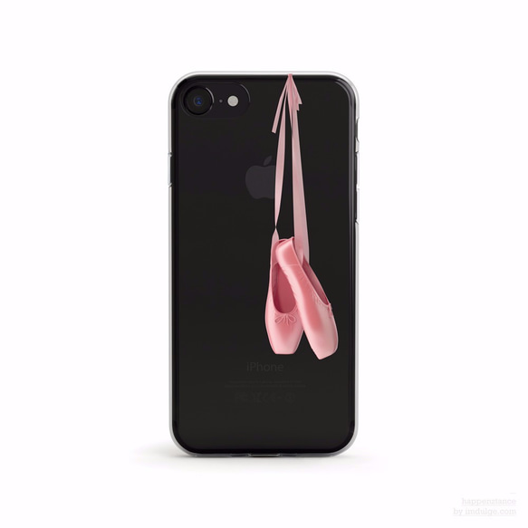 Ballet Shoes クリアソフト ケース iPhone15, 15 Pro, Max 対応 3枚目の画像