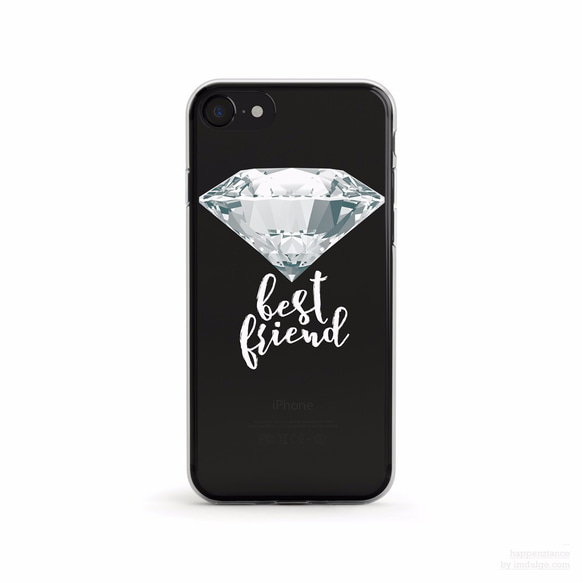 Diamonds Are A Girl's Best Friend クリアソフト ケース iPhone13, Pro 1枚目の画像