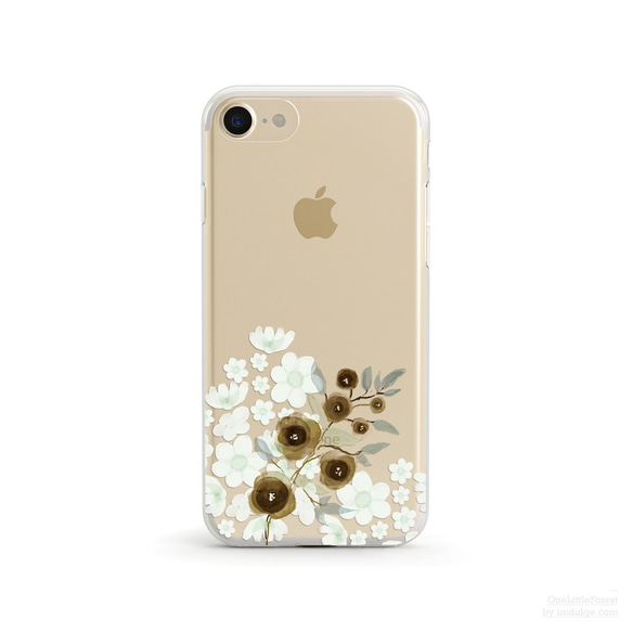 Floral Poem クリアソフト ケース iPhone15, 15 Pro, Max 対応 3枚目の画像