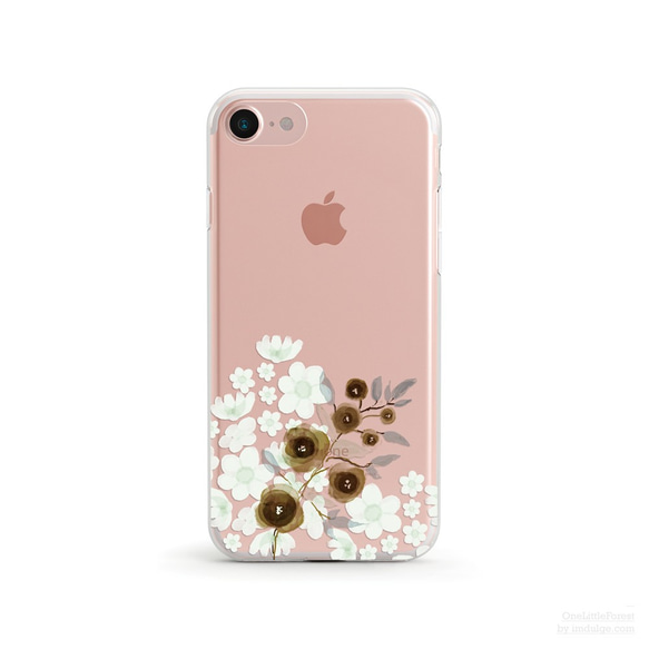 Floral Poem クリアソフト ケース iPhone15, 15 Pro, Max 対応 4枚目の画像