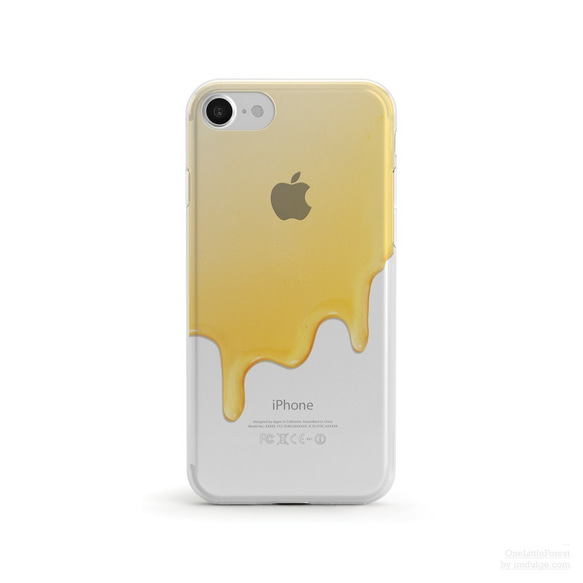 Dripping Honey クリアソフト ケース iPhone15, 15 Pro, Max 対応 1枚目の画像