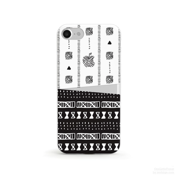 African Mudcloth Pattern Duo, III クリアソフト ケース iPhone13 対応 6枚目の画像