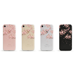 Cherry Blossom クリアソフト ケース iPhone15, 15 Pro, Max 対応 2枚目の画像