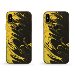 Ebru Art, Mustard Yellow クリアソフト ケース iPhone13, 13 Pro, Max 対応 2枚目の画像