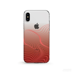 Wave Visual Art, Crimson クリアソフト ケース iPhone13, 13 Pro, Max 対応 1枚目の画像