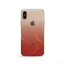 Wave Visual Art, Crimson クリアソフト ケース iPhone13, 13 Pro, Max 対応 3枚目の画像