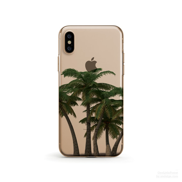 Tropical Palm Tree クリアソフト ケース iPhone13, 13 Pro, Max 対応 1枚目の画像