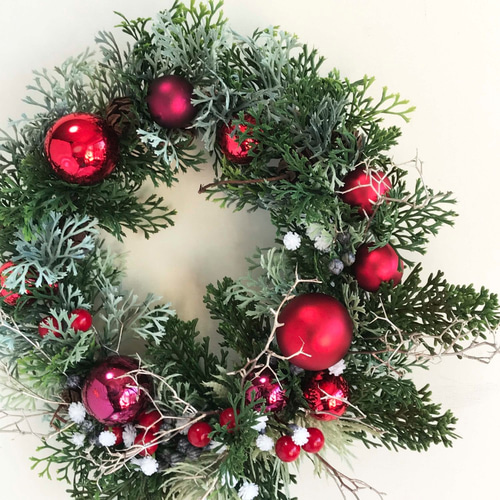 リースの森 クリスマスリース chw-06 リース リースの森工房 通販