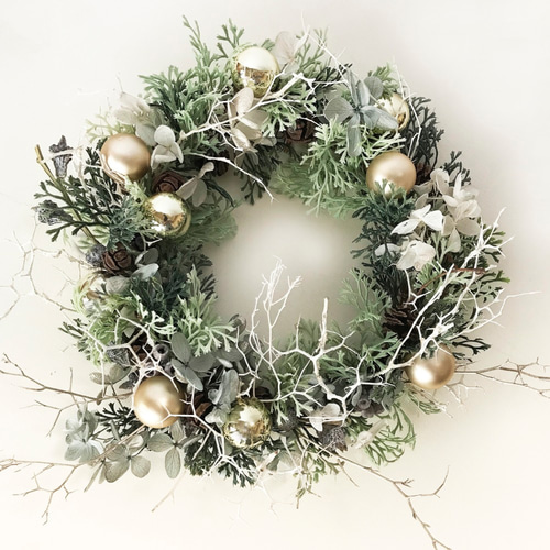 クリスマスリース リースの森のクリスマスリース chw-03 リース リースの森工房 通販