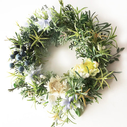 お正月飾りもち花リースNYD-12 しめ縄・しめ飾り リースの森工房 通販