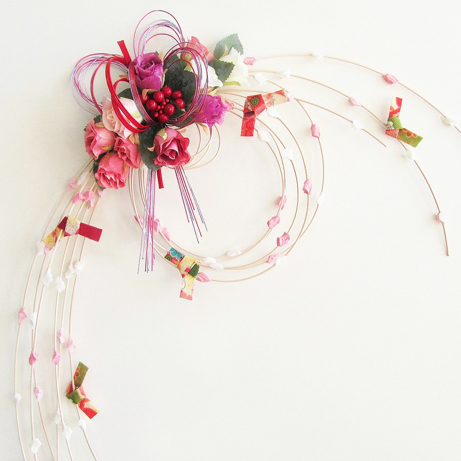 お正月リース♪No.9 ちりめんリースお正月 | 千座senkura