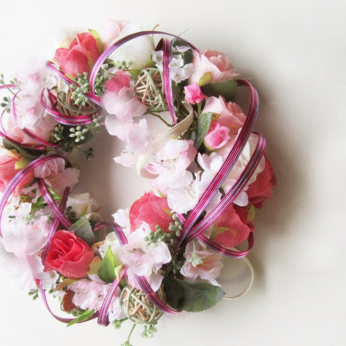 桜のリース fw-17 リース リースの森工房 通販｜Creema(クリーマ) 3687770 