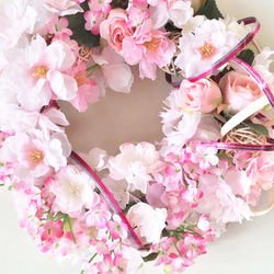 櫻花花環，春天的興奮裝飾CHE-01 第3張的照片