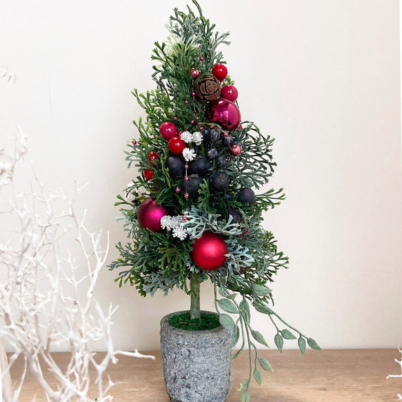 卓上クリスマスツリー CHT-31 リース リースの森工房 通販 7862759