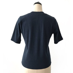 日本製オーガニックコットン 形にこだわった 大人のVネックTシャツ【サイズ・色展開有り】 5枚目の画像
