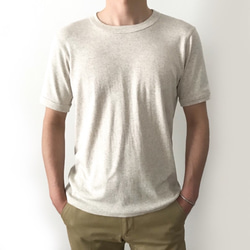 日本製オーガニックコットン 形にこだわった 大人のメンズTシャツ【サイズ・色展開有り】 1枚目の画像