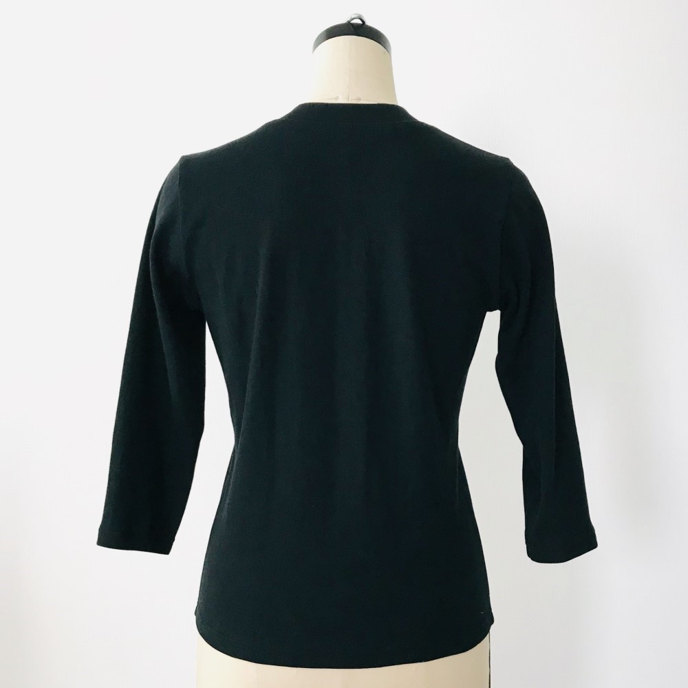 【長袖用】形にこだわった 大人のVネックTシャツ【サイズ・色展開有り】