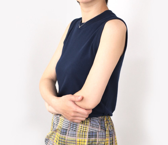 形にこだわった 大人のノースリーブTシャツ【サイズ・色展開有り