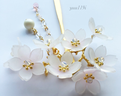 桜の簪＊ かんざし yuu119i 通販 2345207｜Creema(クリーマ)
