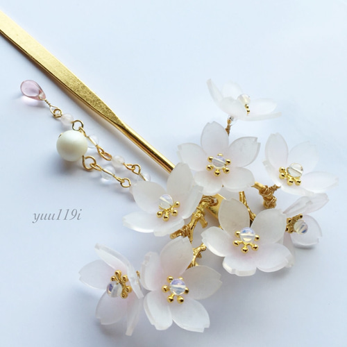 桜の簪＊ かんざし yuu119i 通販 2345207｜Creema(クリーマ)