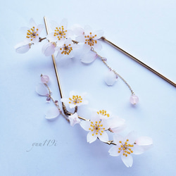 ＊枝に咲く桜の簪＊かんざし 3枚目の画像