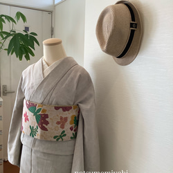 ◆カラフルバタフライバティック半幅帯／kimono ethnic／ナツメミヤビ 2枚目の画像