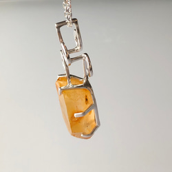 Silver925オレンジ水晶 ✴︎神殿ペンダントトップ 4枚目の画像
