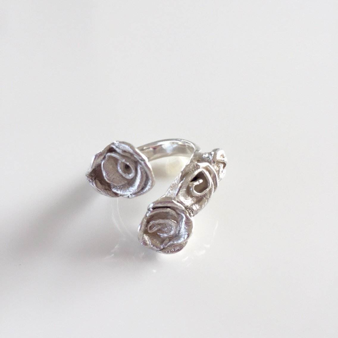 silver925薔薇のリング