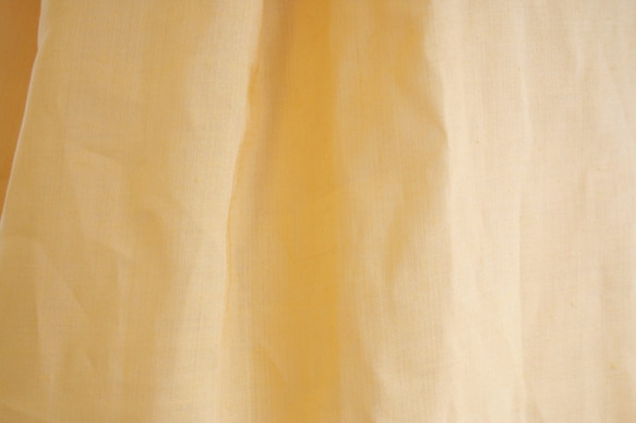 麻　黄色　タックワンピース　Mサイズ 5枚目の画像