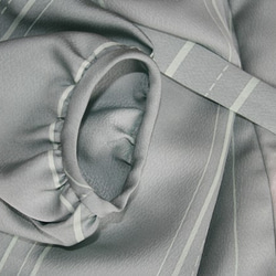 絹　ひなげし　ギャザーワンピース　　ＭＬサイズ 3枚目の画像